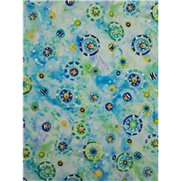 Dots Wild Things Abstract Blue Green
