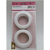 Birch Plastic Grommets White 12309