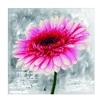 No Count Cross Stitch Pink Dahlia