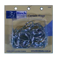 Birch Curtain Rings 32mm