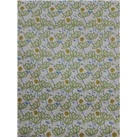 Fabric Cotton 8JHR Lime Green Floral