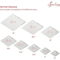 Sew Easy Set Of 8 Mini Diamonds