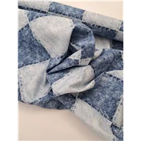 Fabric Cotton Denim Patch Look