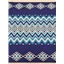 Fabric Maori Print Blues and White - photo 1