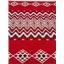 Fabric Maori Print Red Burgundy White - photo 2