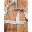Dome Tape White Cotton with Silver Metal Domes - photo 2