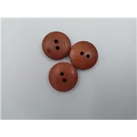 Button 2114 2 Hole Mid Brown Wood Look