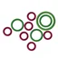 KnitPro Stitch Ring Markers Setof 50