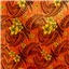 Fabric Poplin Print Col 1 Orange Yellow
